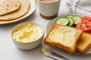 Smooth cheese spread on toast with cucumber tomato and flatbread - Amul Cheese Spread | KnowTheCheese