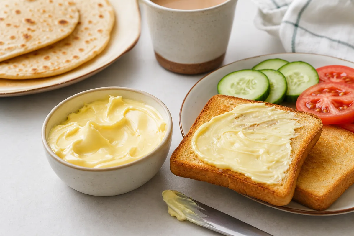 Smooth cheese spread on toast with cucumber tomato and flatbread - Amul Cheese Spread | KnowTheCheese
