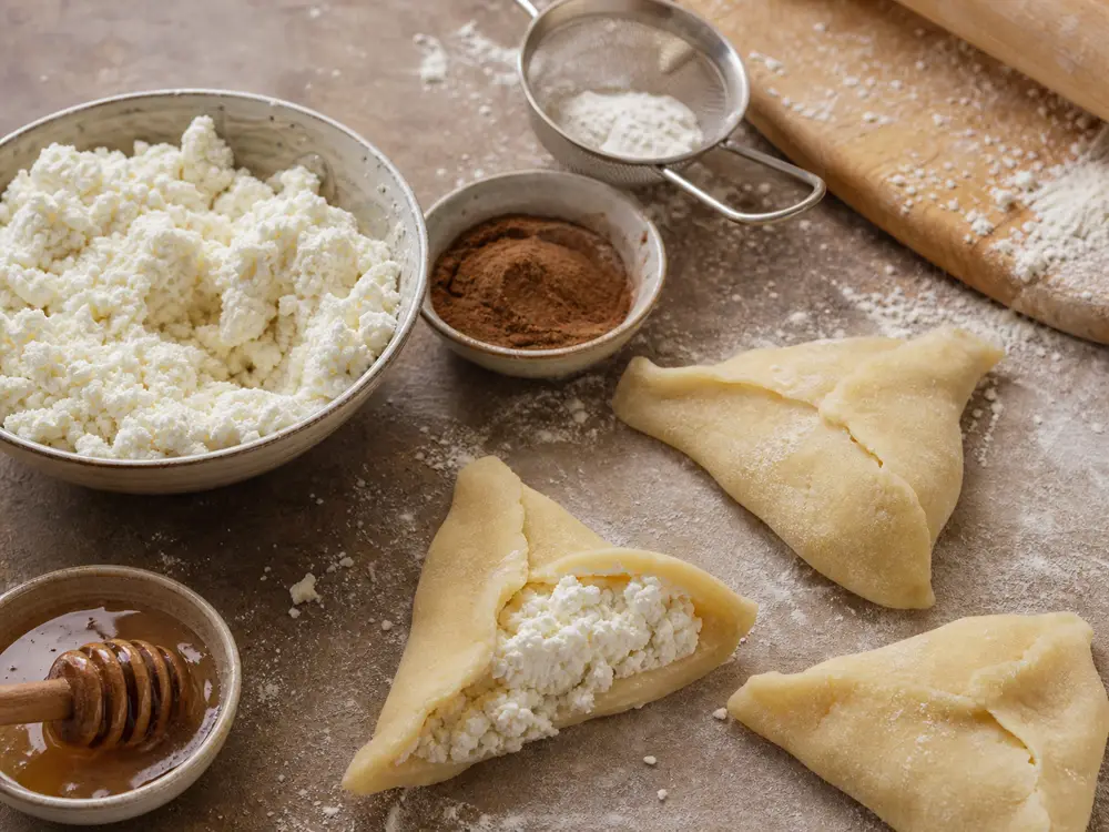 Fresh Anari cheese filling in small pastries with honey and cinnamon - Anari | KnowTheCheese