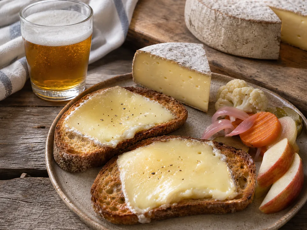 Semi-soft Appalachian-style cheese melted gently on toasted bread - Appalachian | KnowTheCheese