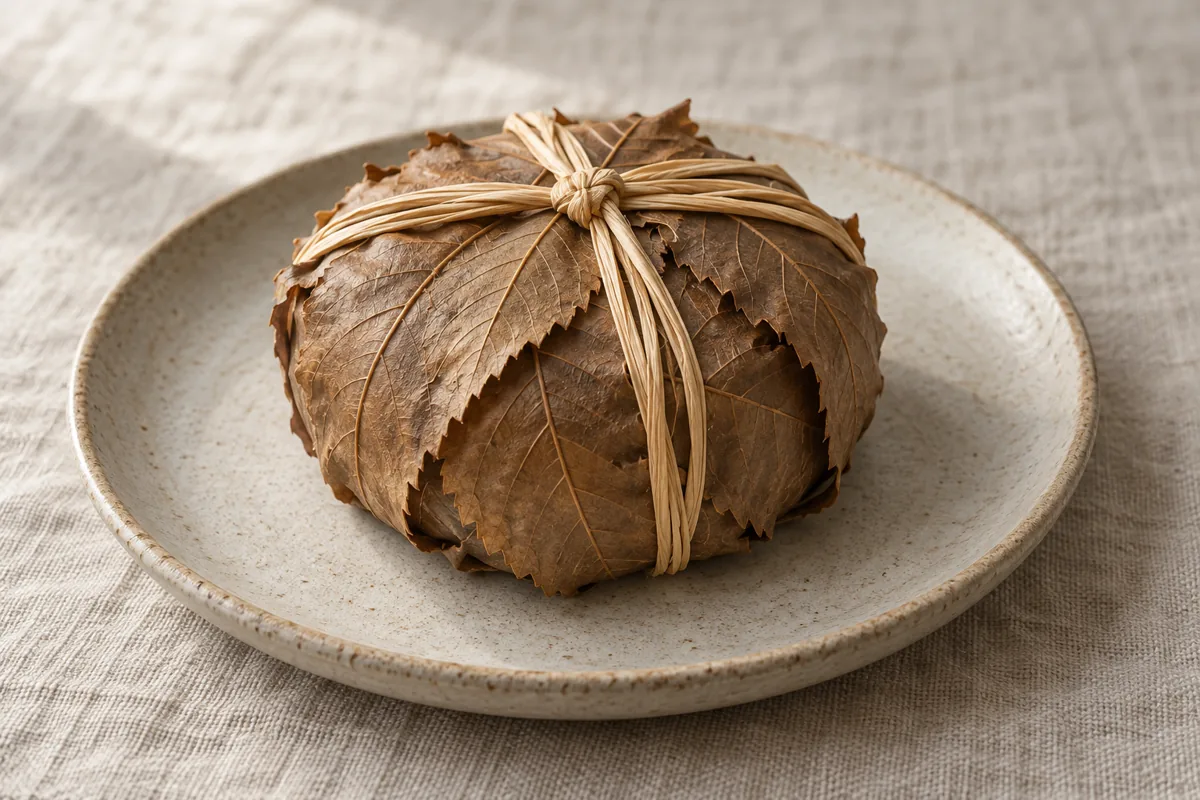 Banon goat cheese wrapped in brown chestnut leaves and tied with raffia - Banon | KnowTheCheese