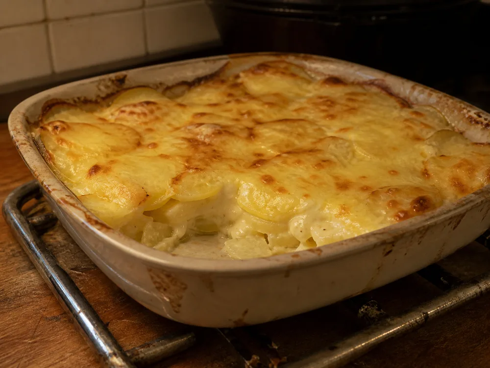Alpine-style cheese melted over sliced potatoes - Butternut cheese | KnowTheCheese