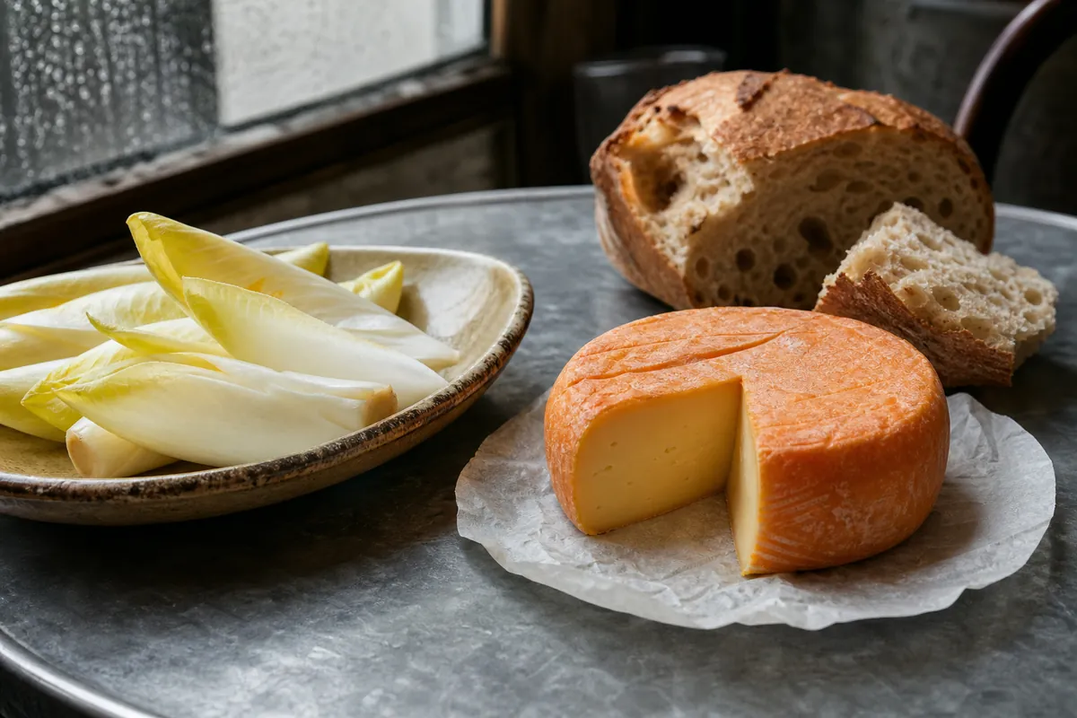 French washed-rind cheese with an orange rind and pale creamy center - Chaumes | KnowTheCheese