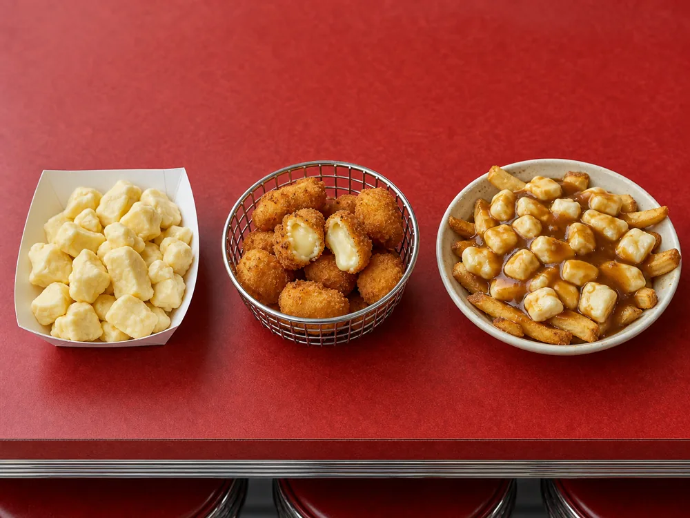 Plain snack curds, fried curds, and poutine curds compared - Cheese Curds | KnowTheCheese