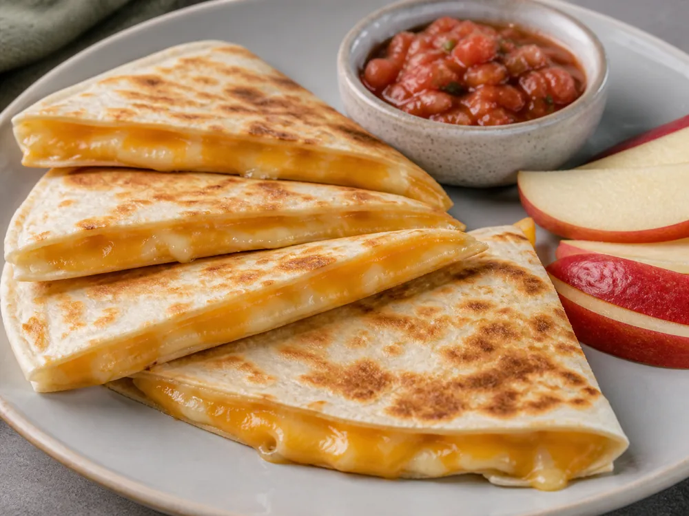Melted Colby Jack in a quesadilla with mild salsa - Colby Jack Cheese | KnowTheCheese