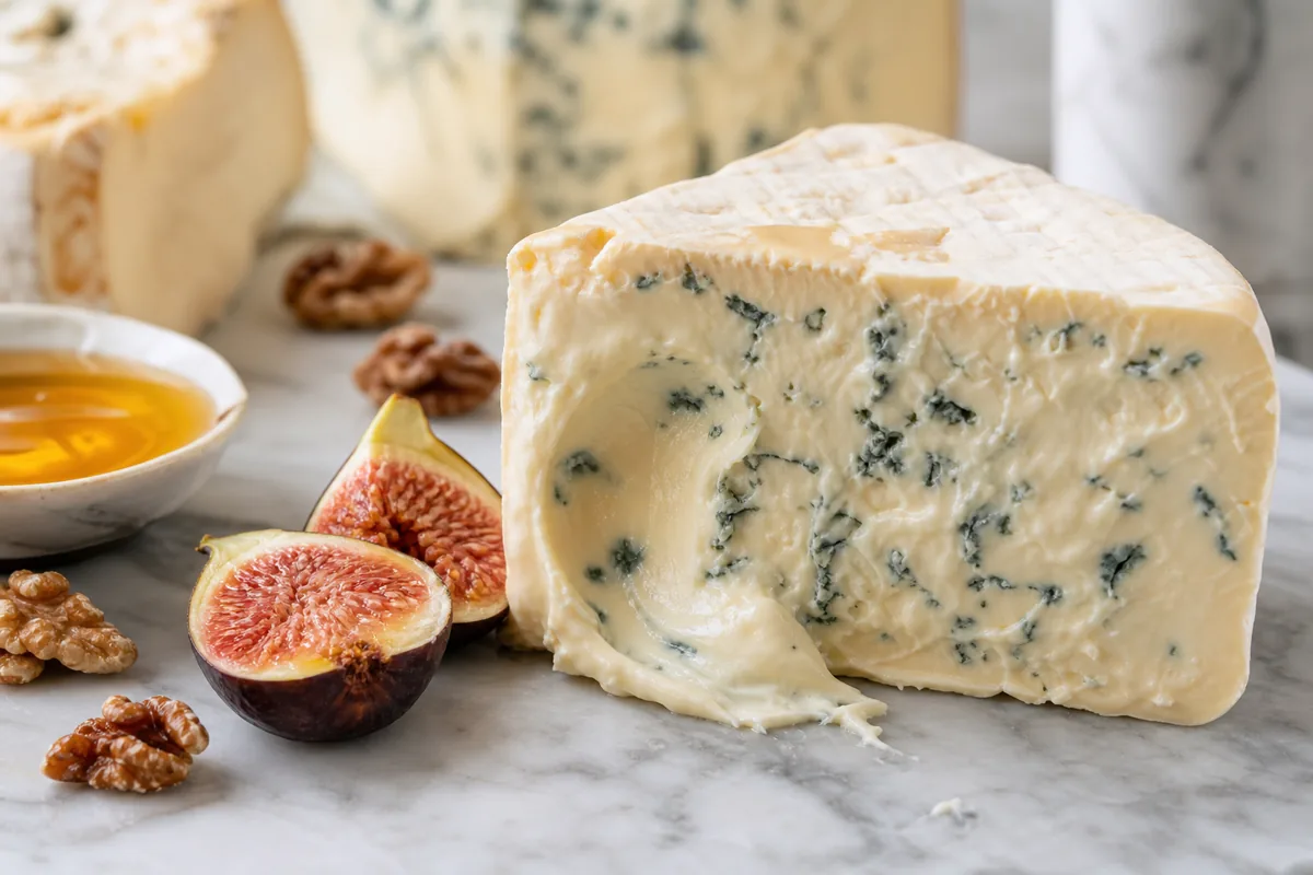 Dolcelatte cheese wedge with figs walnuts and honey - Dolcelatte | KnowTheCheese