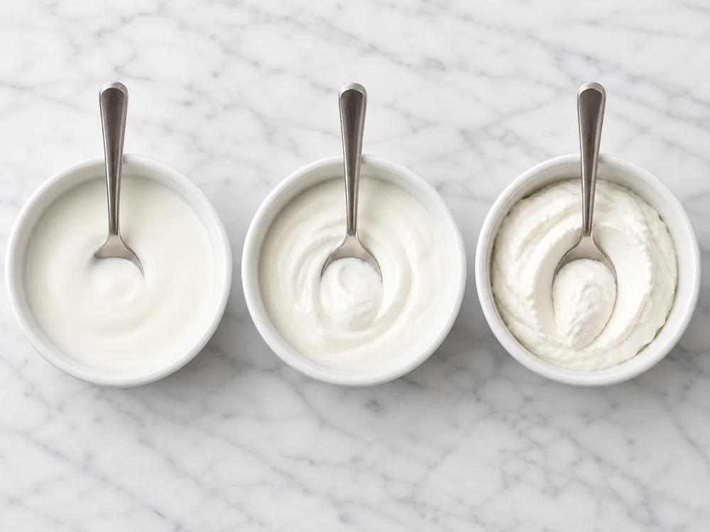 Three fromage blanc textures from lean to rich - Fromage Blanc | KnowTheCheese