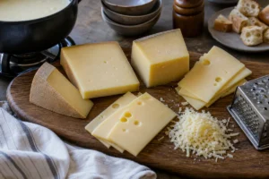 Alpine cheeses arranged as Gruyere substitutes - Gruyere substitutes | KnowTheCheese