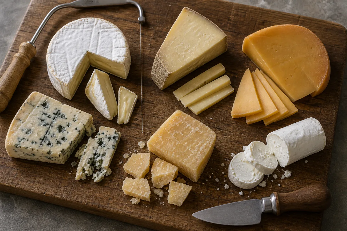 Different cheese cuts shown with a knife and cheese wire - How to cut cheese | KnowTheCheese