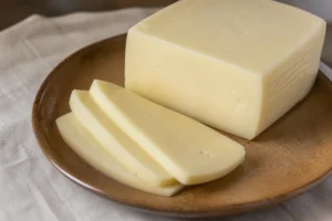 Sliced pale springy Kasseri cheese - Kasseri cheese | KnowTheCheese