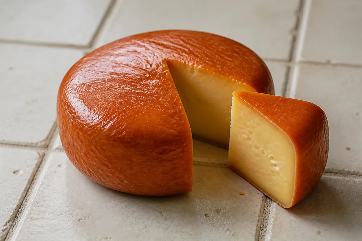 Small Dutch cheese wheel with a washed red rind and creamy paste - Kernhem | KnowTheCheese