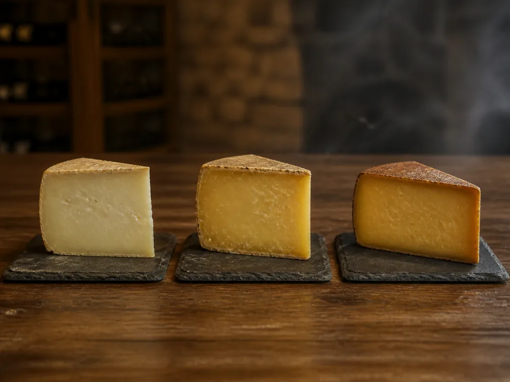 Standard vintage and smoked Lincolnshire Poacher wedges compared - Lincolnshire Poacher | KnowTheCheese