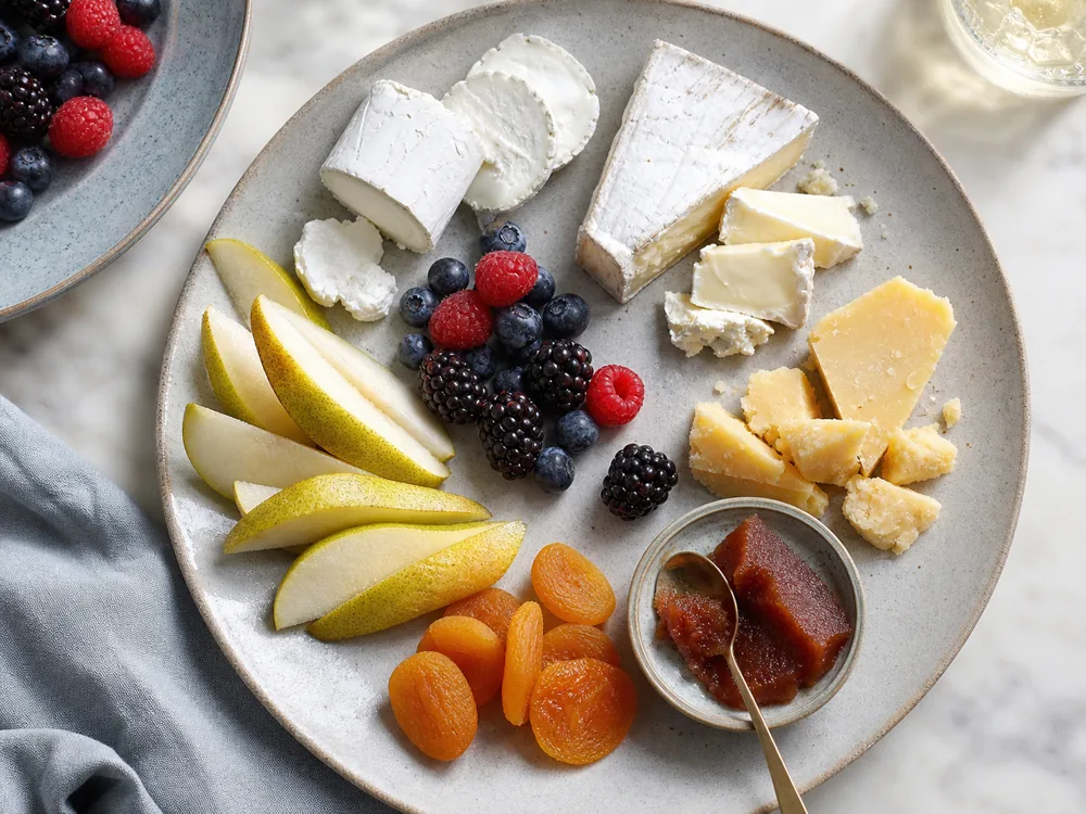 Fresh and dried fruit matched with soft and firm cheeses - cheese fruit pairing | KnowTheCheese