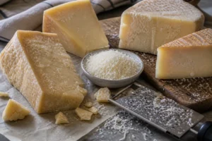 Hard grating cheeses arranged as Parmesan substitutes - Parmesan substitutes | KnowTheCheese