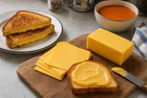 Smooth processed cheese slices with toast tomato and loaf block - Pasteurized Processed Cheese | KnowTheCheese