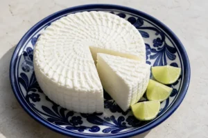 Round of queso panela with basket-weave imprint - queso panela | KnowTheCheese
