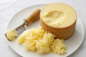 Tete de Moine scraped into thin frilled rosettes - Tete de Moine cheese | KnowTheCheese