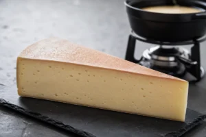 Wedge of Vacherin Fribourgeois with pale supple paste - Vacherin Fribourgeois cheese | KnowTheCheese